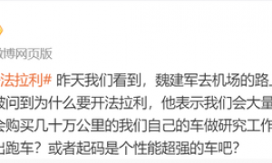 长城魏建军回应为什么要开法拉利：为技术对标研究