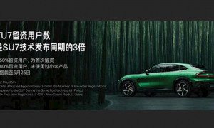 小米汽车上周交付量细节曝光：7796辆 YU7还未发力