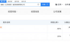 国能等在江苏淮安成立能源发展公司 注册资本2.4亿