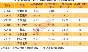 雅江水电概念龙头曝光！业绩高增长+低估值滞涨股有8只（附名单）