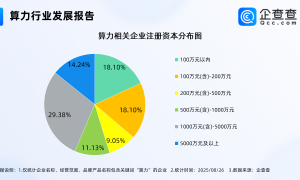 2025年智能算力规模增长将超过40%，现存相关企业注资多为千万级