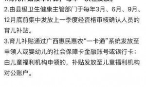 育儿补贴线上申领开启内测！多地提醒谨防“提前申领”诈骗