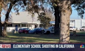 美国一小学发生枪击致两名学生受伤 警方：既可怕又可悲