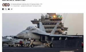 美媒：又一美军机坠入红海 “一周多损失两架战机”