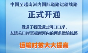 中国至越南河内国际道路运输线路正式开通
