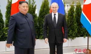 金正恩致贺电祝普京身体健康：朝鲜永远同俄罗斯站在一起