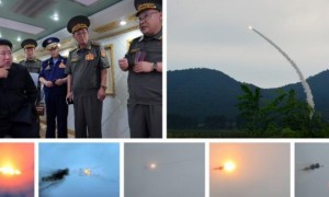 朝中社：朝鲜试射新型防空导弹，金正恩观摩（图）