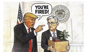 特朗普在社媒发卡通图片，威胁“解雇”鲍威尔（图）