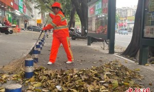 （新春走基层）广西柳州城市管理者春节坚守岗位 见证城市变迁焕新颜