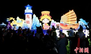 （新春见闻）两岸乡亲元宵节赏灯话团圆