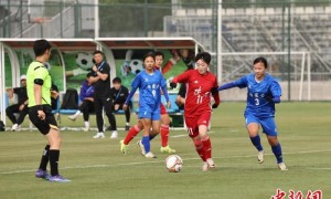 十五运女足资格赛：陕西女足3：0战胜内蒙古队