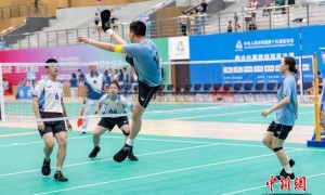 广东队摘得全运会历史上首枚网毽混合双人项目金牌