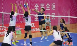 十五运会群众比赛气排球项目决赛在江门举行