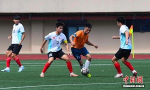 “绿茵架桥·中越同心”中越足球友谊赛在广西凭祥举办