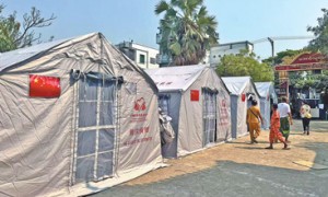 “现在终于有住的地方了，感谢中国朋友”