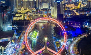 飞阅中国｜津彩夜空 光耀海河
