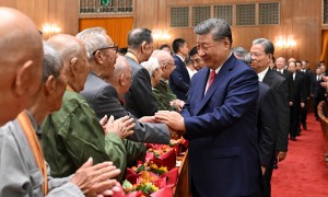 纪念中国人民抗日战争暨世界反法西斯战争胜利80周年文艺晚会《正义必胜》在京隆重举行 习近平等出席观看