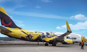 中国联合航空全新彩绘  “和平精英号”邀您共赴“云端竞技场”